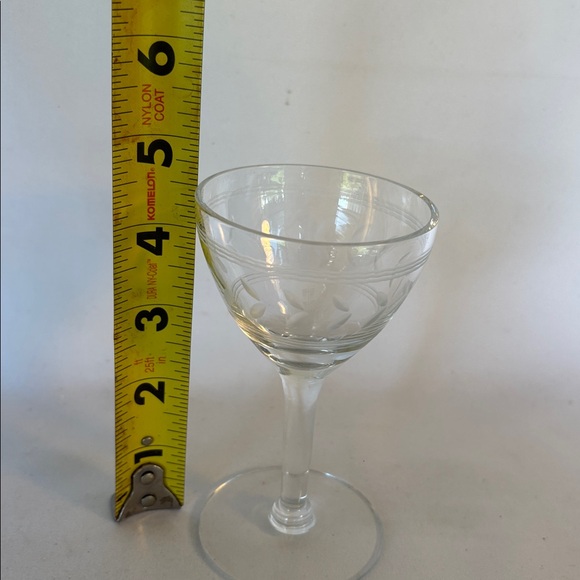 VINTAGE 1950’s SET OF 6 LIQUOR- CORDIAL APERITIF- ETCHED GLASSES & DRINK MIXER - Picture 10 of 14